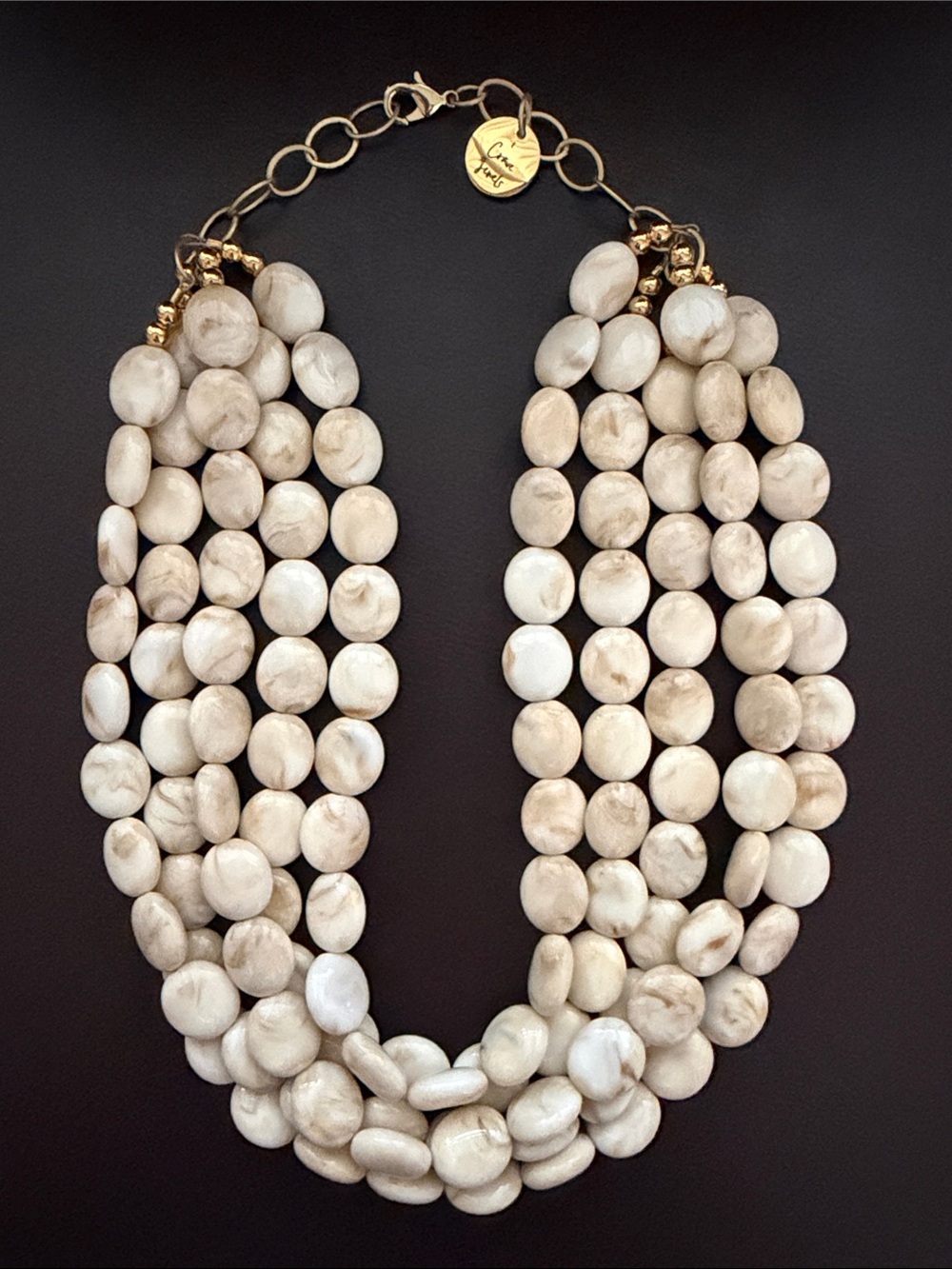 I Crave Jewels Five Strand Original Driftwood Necklace